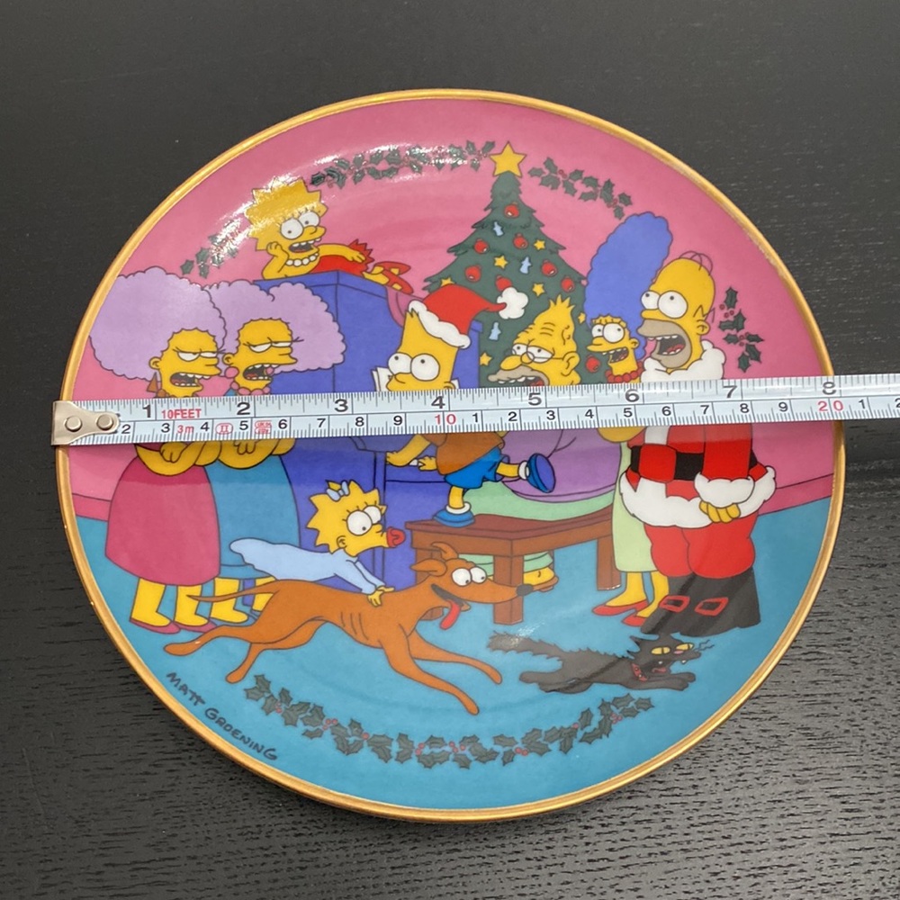 The Simpsons Vintage Limited Edition Porcelain Plate CAROLING WITH THE SIMPSONS - Picture 6 of 6